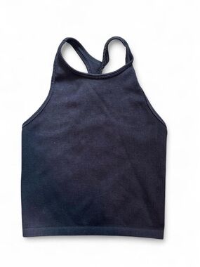 y2k Women’s Ribbed Racerback Athletic or Work Out Tank Top - Black